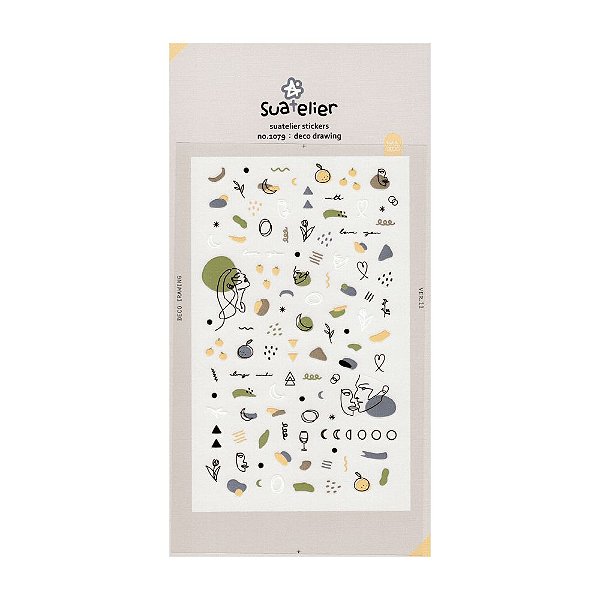 Adesivo Divertido para Decorar Unhas e Uso Geral Nail Deco - Deco Drawing