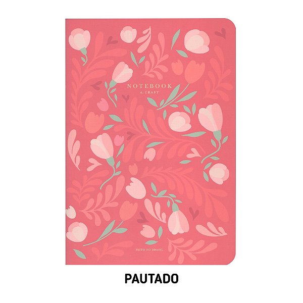 Caderno Pautado Magenta Tulip Para Planner A.Craft Tamanho Padrão