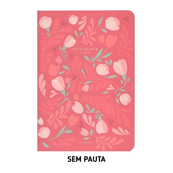 Caderno Sem Pauta Magenta Tulip Para Planner A.Craft Tamanho Padrão