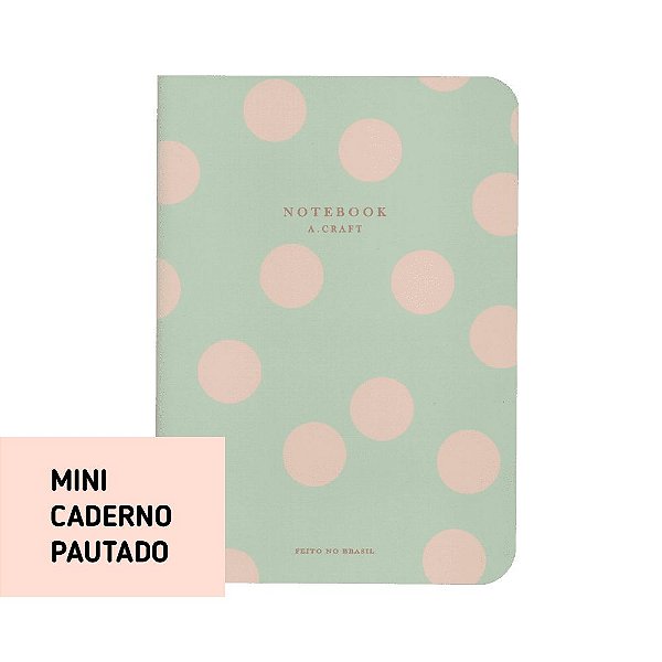 Mini Caderno Pautado Mini Bubble Cream Para Mini Planner A.Craft