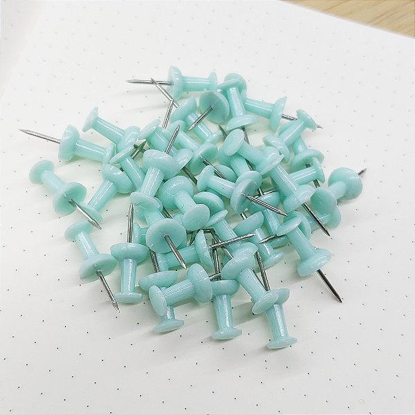 Caixa de Alfinetes 40 Unidades Verde