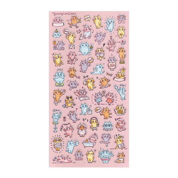 Adesivo Decorativo de Papel - Gatinhos MW Seals