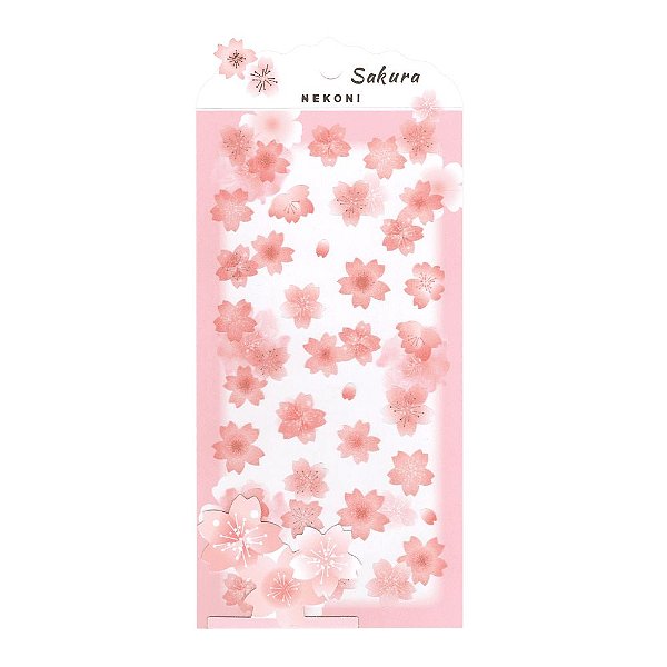 Adesivo Divertido Papel - Flores de Cerejeira Nekoni Sakura
