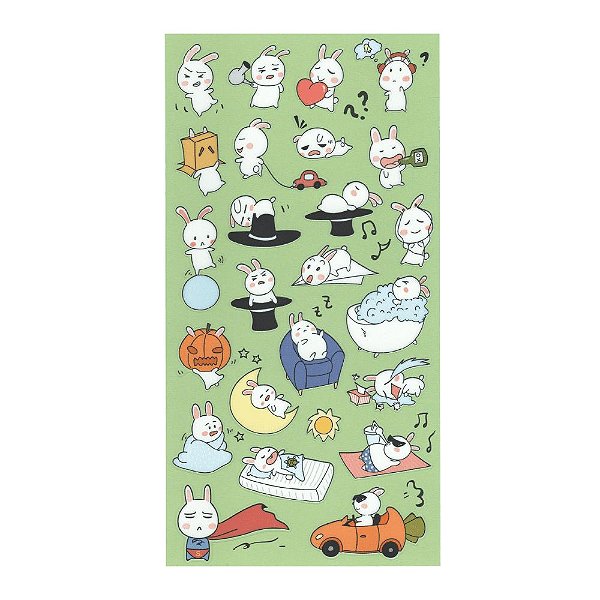 Adesivo Decorativo de Papel - Coelhinho Nekoni