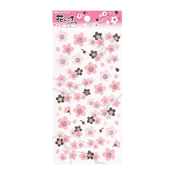 Adesivo Decorativo de Papel - Flores de Cerejeira Mind Wave