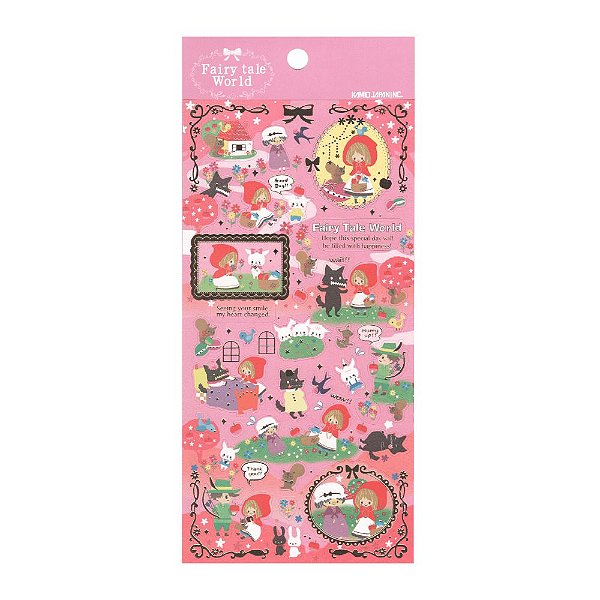 Adesivo Decorativo de Papel - Chapeuzinho Vermelho Fairy Tale World Kamio Japan