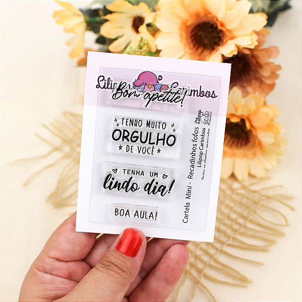 Carimbo Mini Recadinhos Fofos - Lilipop