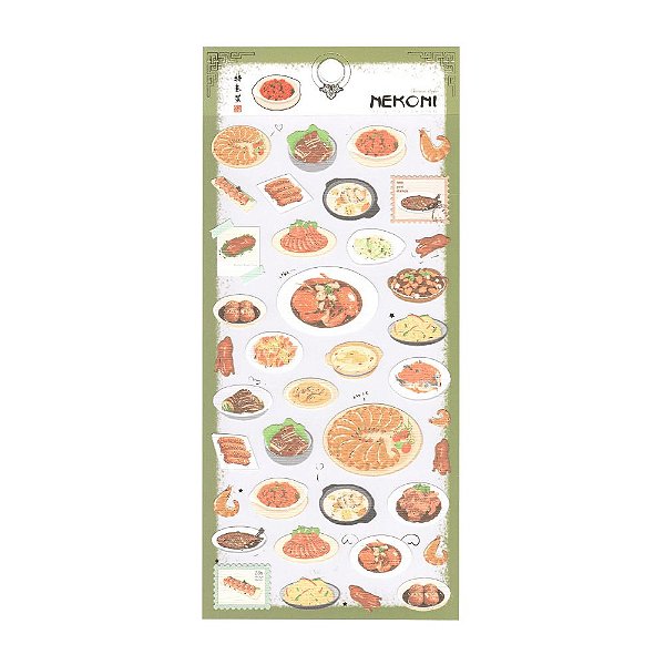 Adesivo Decorativo de Papel - Chinese Food 1 Nekoni