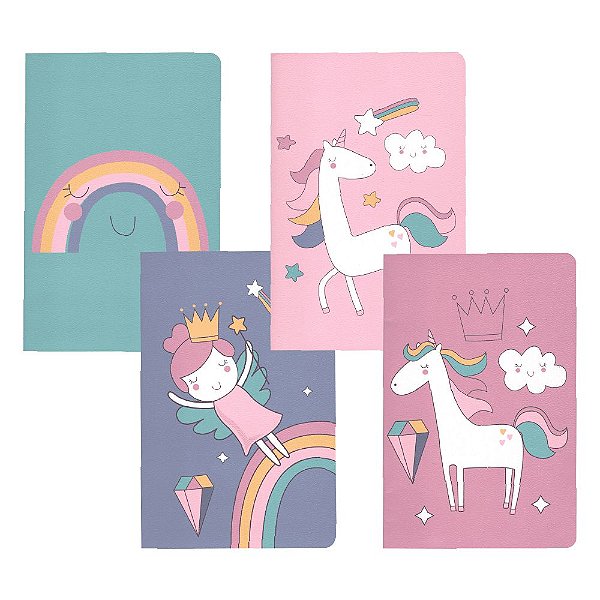 Caderno Brochura Pautado A5 Mundo Encantado