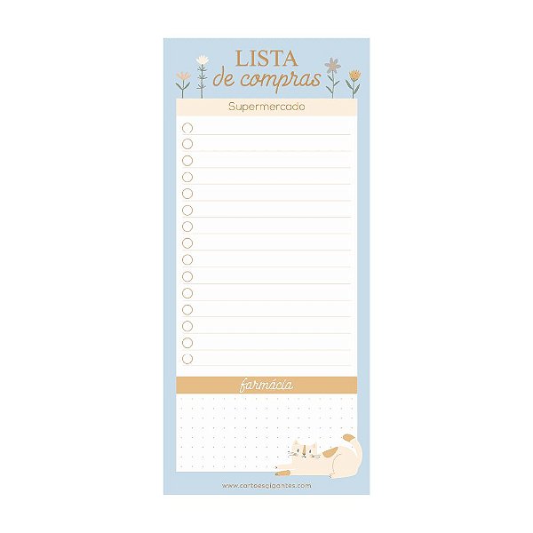 Bloco Destacável Com Imã Notepad Magnético Delicata - Cartões Gigantes