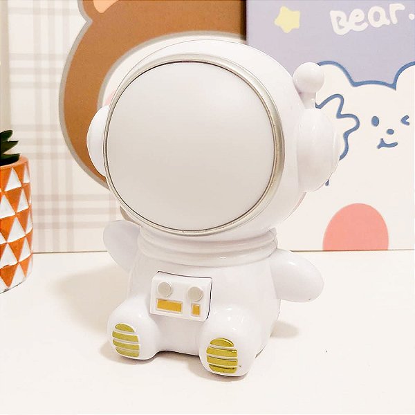 Luminária Portátil Astronauta Branco