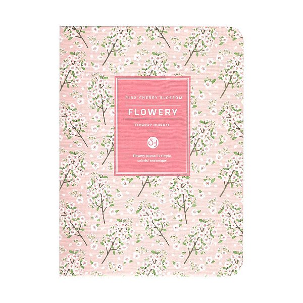 Agenda Permanente A6 (Não Datado) Planner Pink Cherry Blossom
