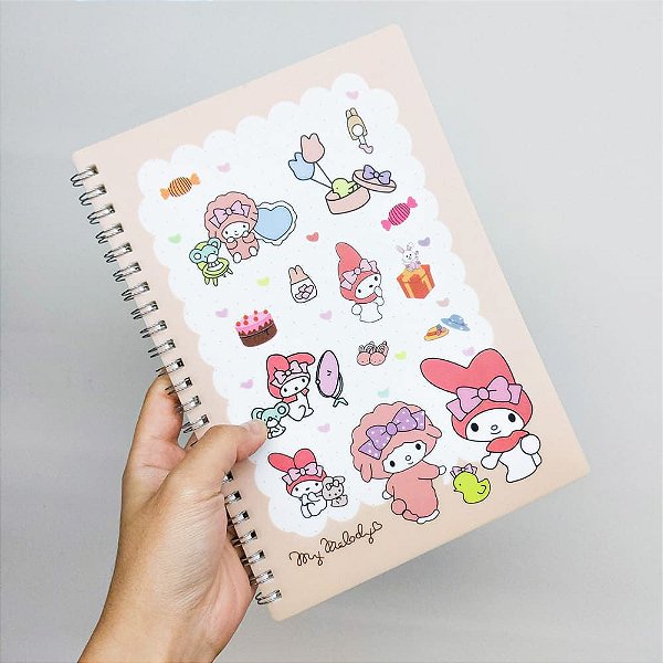 Caderno Espiral Pautado A5 My Melody Doces