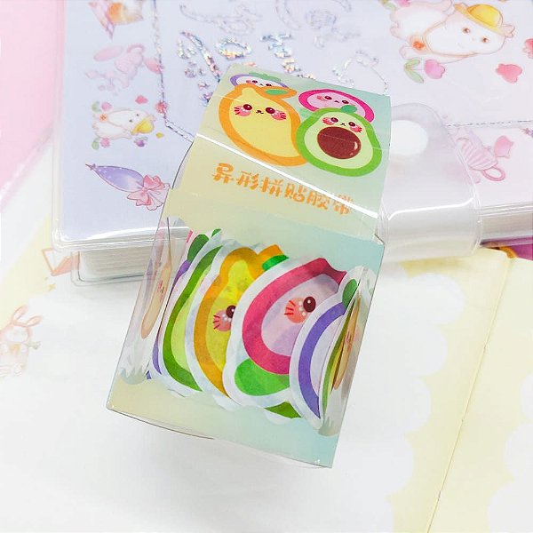 Rolo de Adesivos Frutas