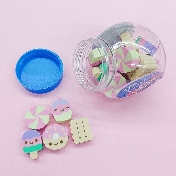 Mini Borracha Fantasia Pote com 20 Unidades Candy CiS