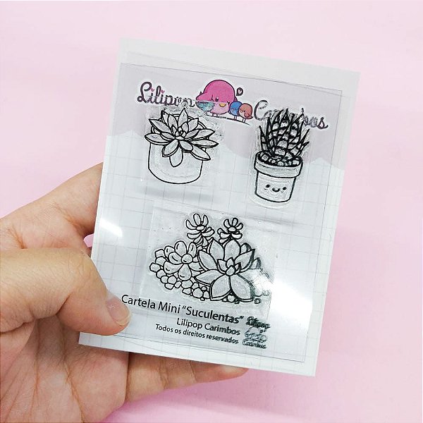 Carimbo Mini Suculentas - Lilipop