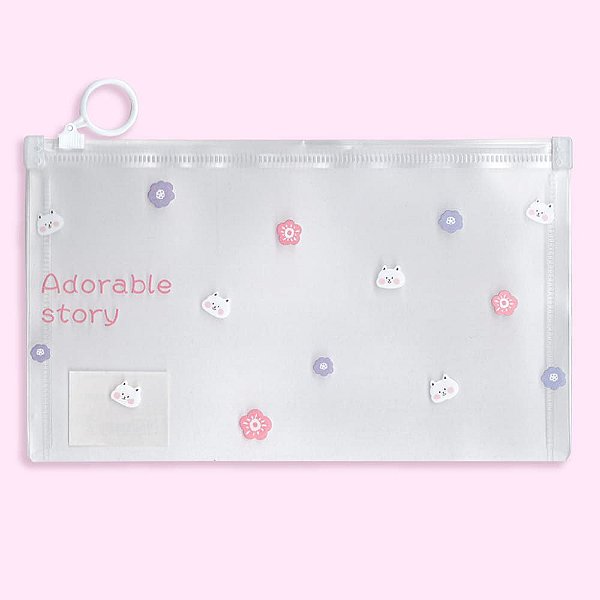 Pasta Zip Bag Multiuso Adorable Story Flores