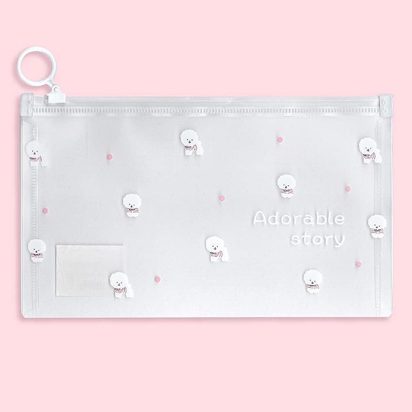 Pasta Zip Bag Multiuso Adorable Story Bolinhas