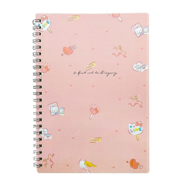 Caderno Espiral Pautado A5 Hello Kitty