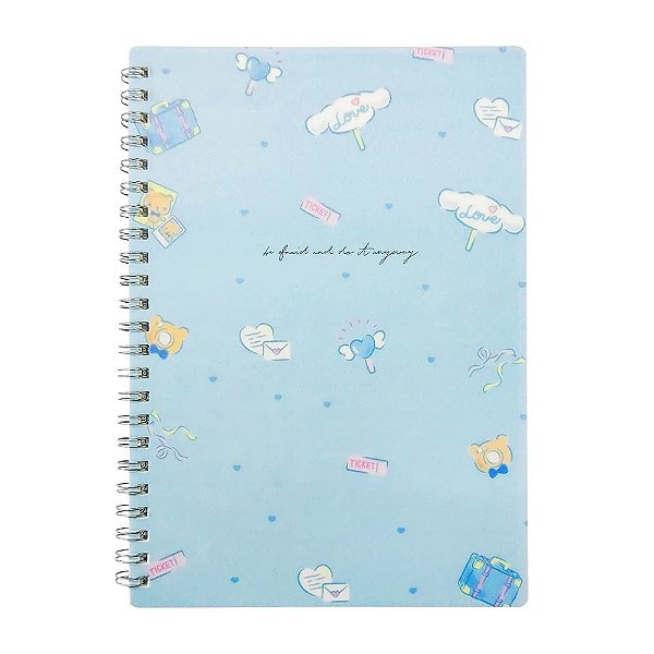 Caderno Espiral Pautado A5 Hello Kitty Cinnamoroll