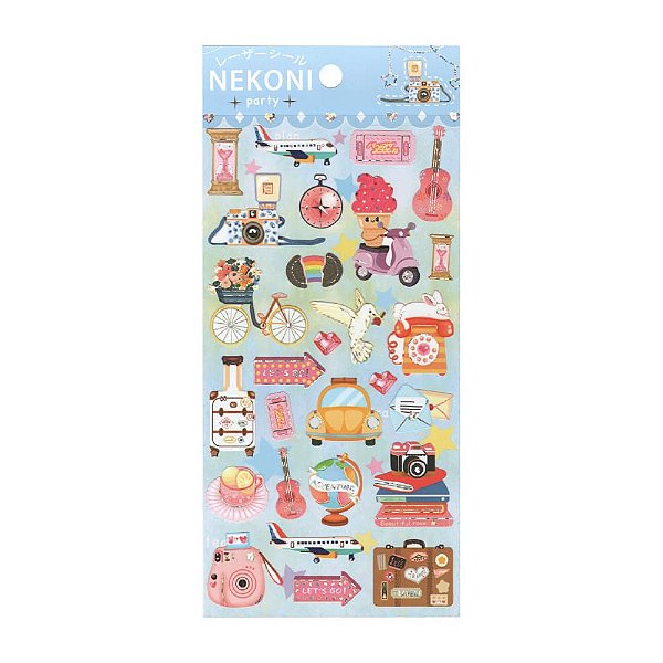 Adesivo Decorativo de Papel - Adventure Nekoni