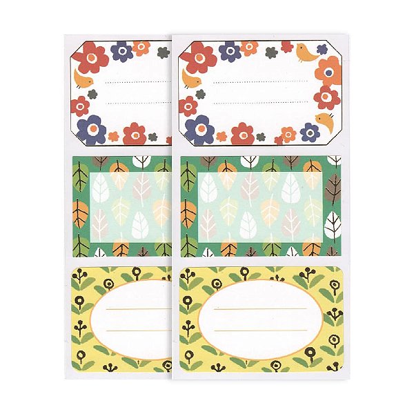 Adesivo Decorativo de Papel 2 Cartelas Flores Mind Wave