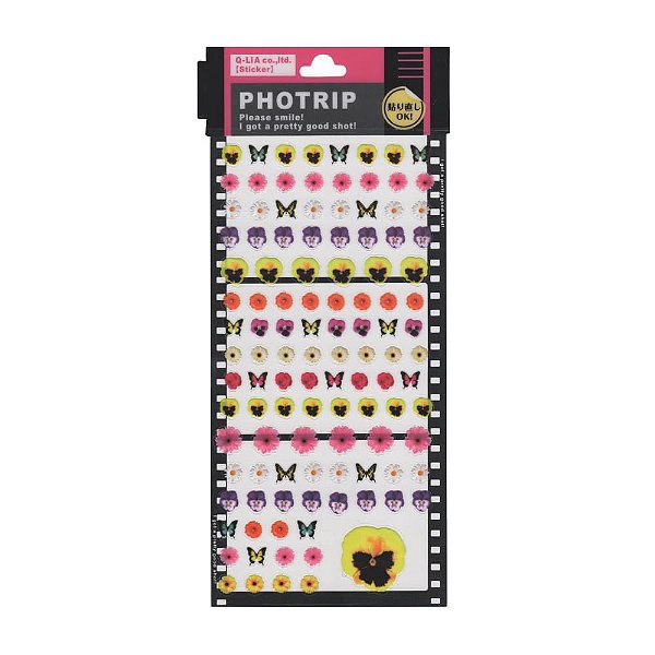 Adesivo Decorativo de Papel Photrip Flores Q-Lia