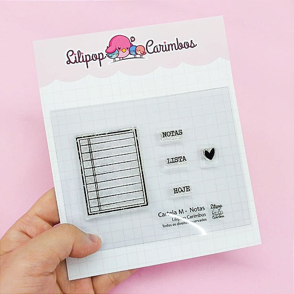 Kit de Carimbos M Notas - Lilipop