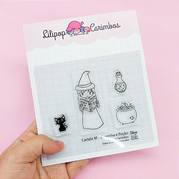 Kit de Carimbos M Bruxinha e Poção - Lilipop