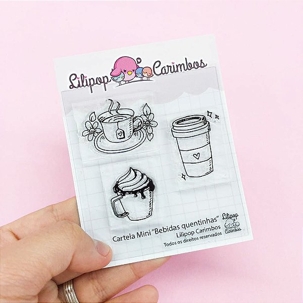 Carimbo Mini Bebidas Quentinhas - Lilipop