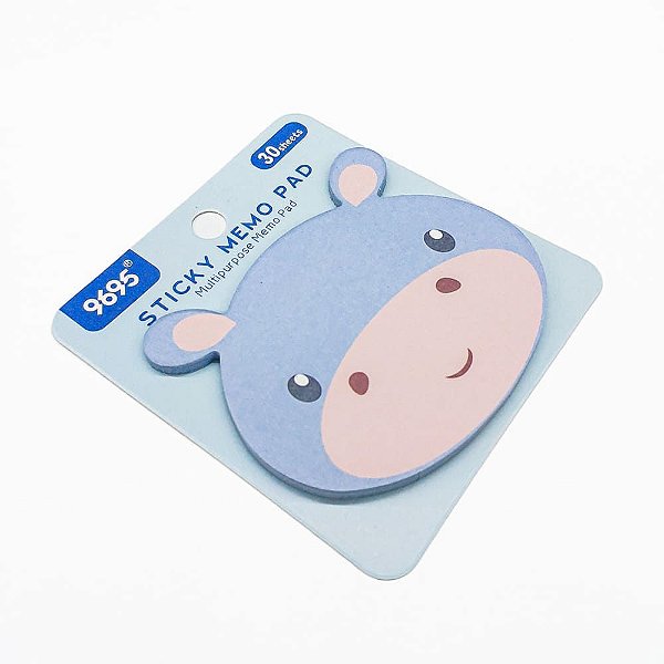 Bloco de Notas Autoadesivo Sticky Memo Pad 9695 - Hipopótamo