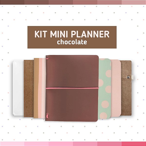 Kit Mini Planner Chocolate