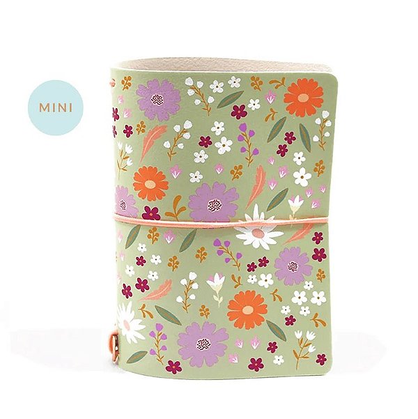 Mini Capa Flora (Para 4 Mini Blocos) Para Mini Planner A.Craft