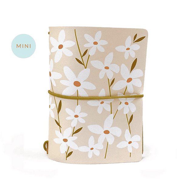 Mini Capa Pink Plum Lily (Para 4 Mini Blocos) Para Mini Planner A.Craft
