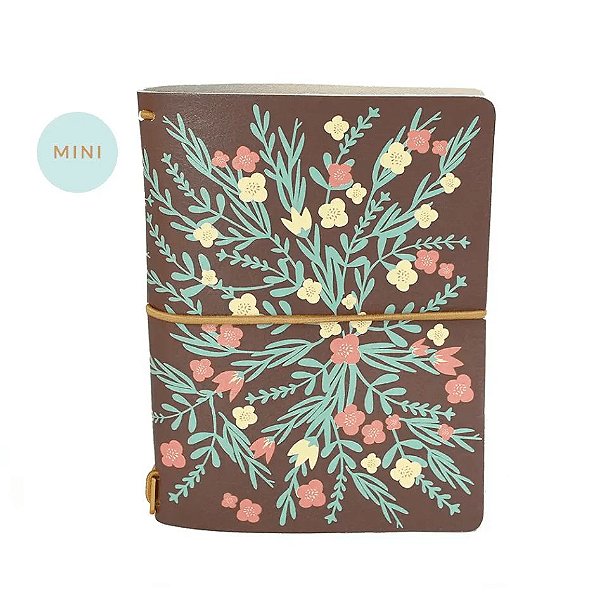 Mini Capa Cacao Boho (Para 4 Mini Blocos) Para Mini Planner A.Craft