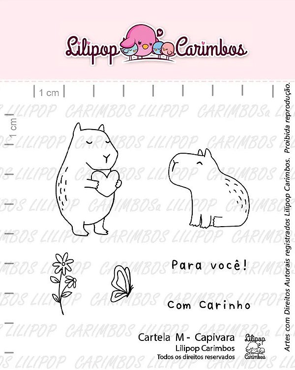 Kit de carimbos M Capivara