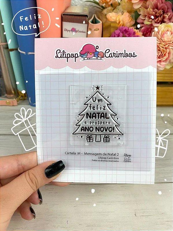 Kit de carimbos M Mensagem de Natal 2