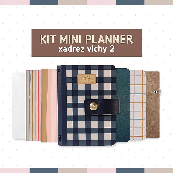 Kit Planner Mini Xadrez Vichy 2