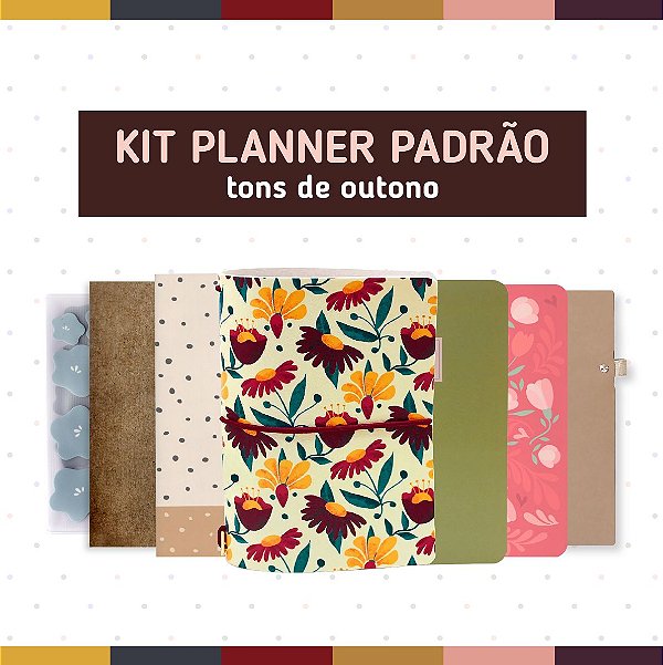 Kit Planner Padrão Tons de Outono