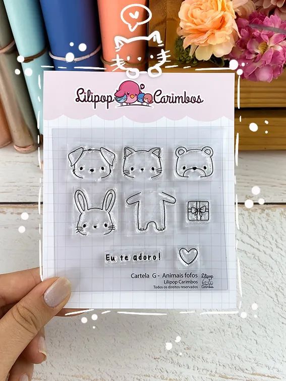 Kit de Carimbos G Animais fofos - Lilipop