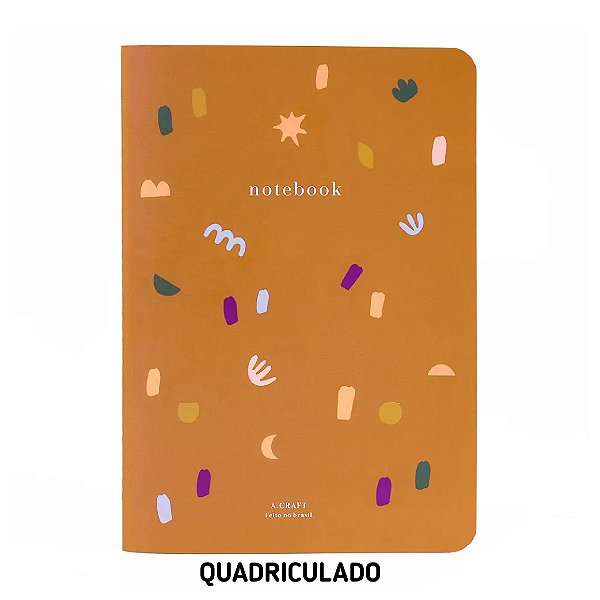 Caderno Quadriculado One Night Carnival Para Planner A.Craft Tamanho Padrão