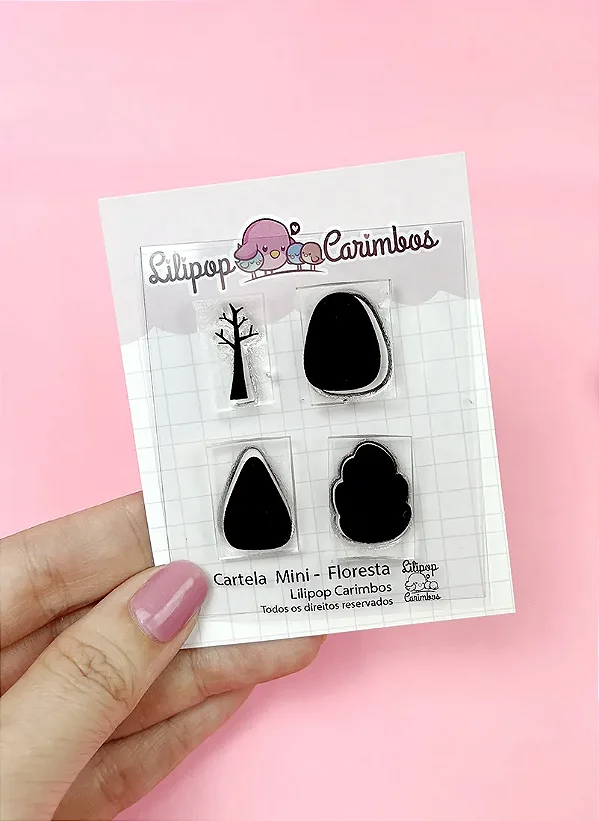 Kit de Carimbos Mini Floresta - Lilipop