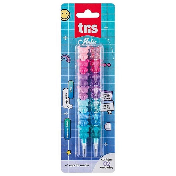 Lapiseira Troca Ponta Holic Ursinhos Tris