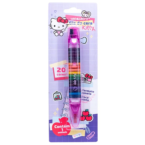 Giz de Cera Troca Ponta Hello Kitty