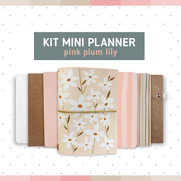 Kit Mini Planner Pink Plum Lily