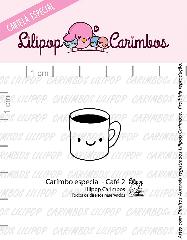 Mini Carimbo Especial Café 2 - Lilipop
