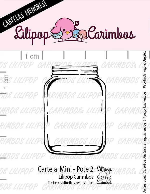 Mini Carimbo Pote 2 - Lilipop