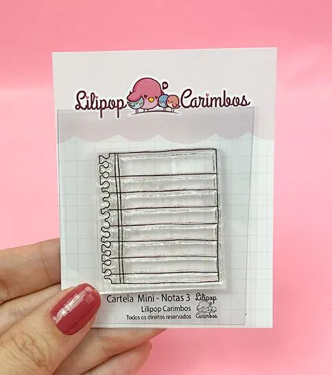 Mini Carimbo Notas 3 - Lilipop
