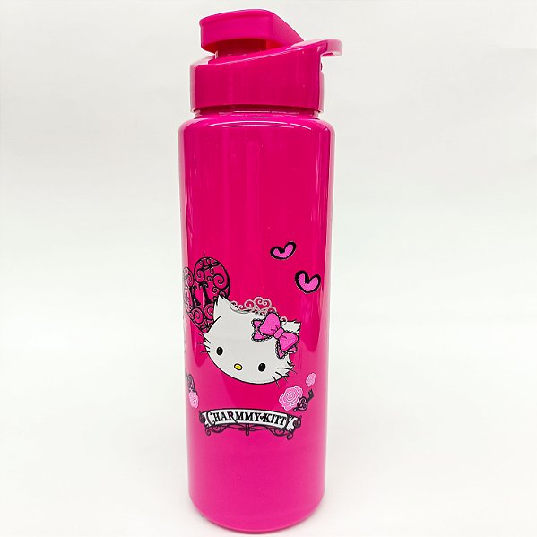 Garrafa Plástica Squeeze 750ML Pink Hello Kitty