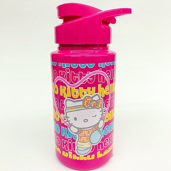 Garrafa Plástica Squeeze 500ML Hello Kitty Treino
